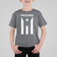 Puerto Rico Boricua Flag Proud Puerto Rican Heritage T Shirt For Kid - Wonder Print Shop