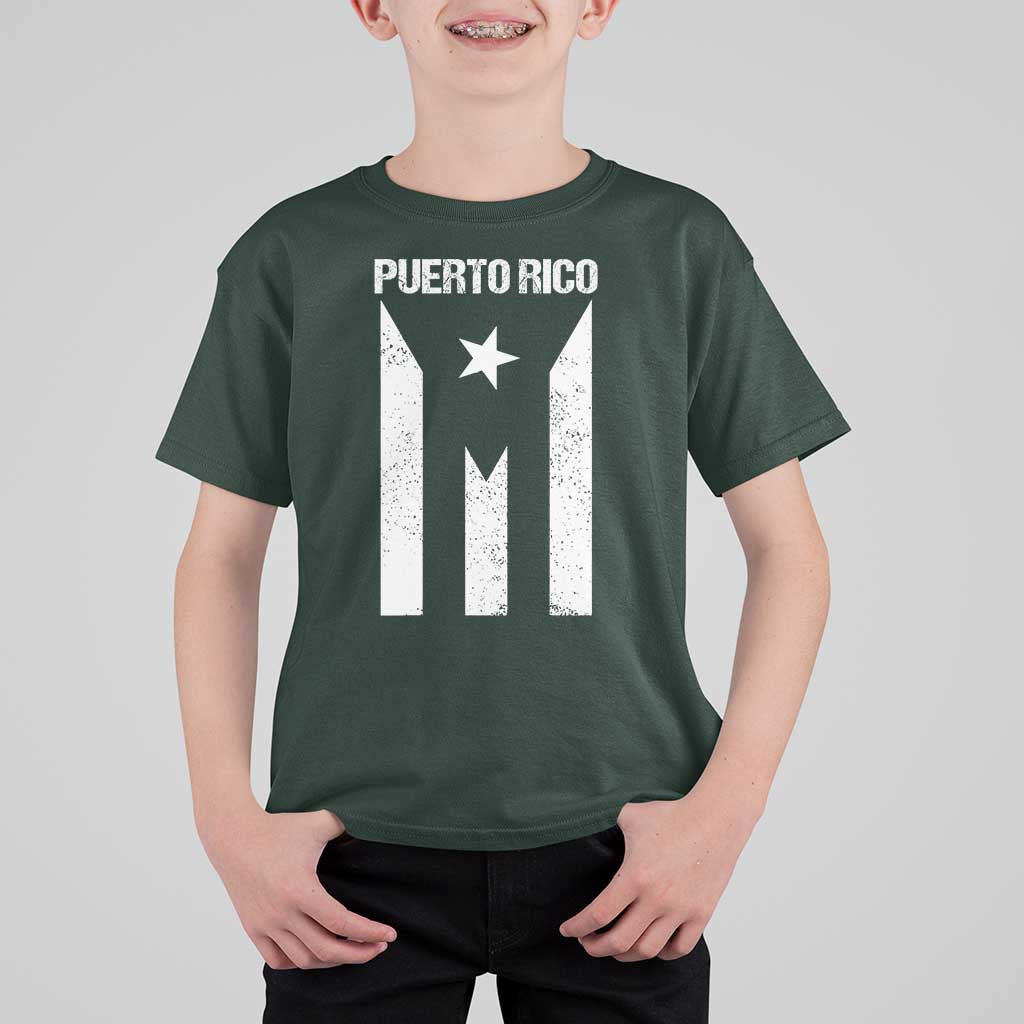 Puerto Rico Boricua Flag Proud Puerto Rican Heritage T Shirt For Kid - Wonder Print Shop