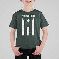 Puerto Rico Boricua Flag Proud Puerto Rican Heritage T Shirt For Kid - Wonder Print Shop