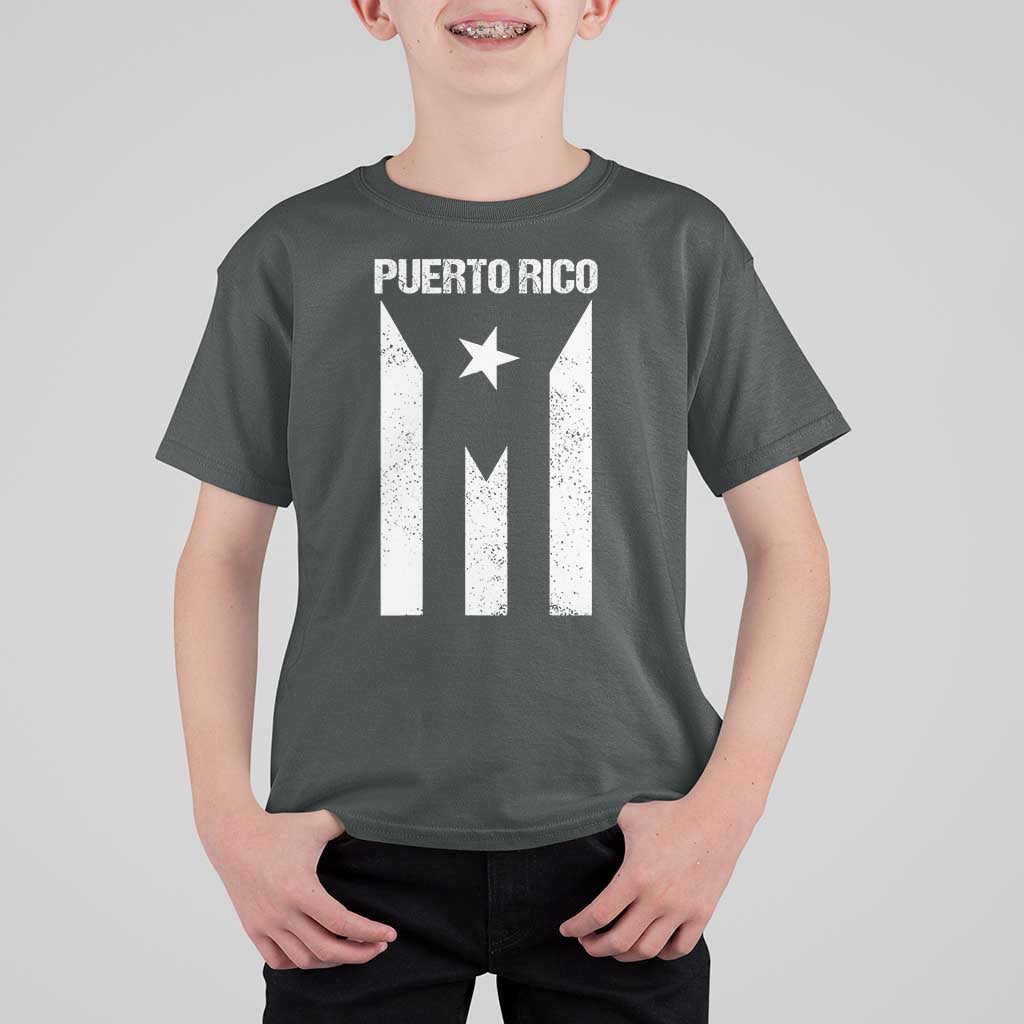 Puerto Rico Boricua Flag Proud Puerto Rican Heritage T Shirt For Kid - Wonder Print Shop