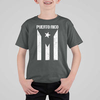 Puerto Rico Boricua Flag Proud Puerto Rican Heritage T Shirt For Kid - Wonder Print Shop