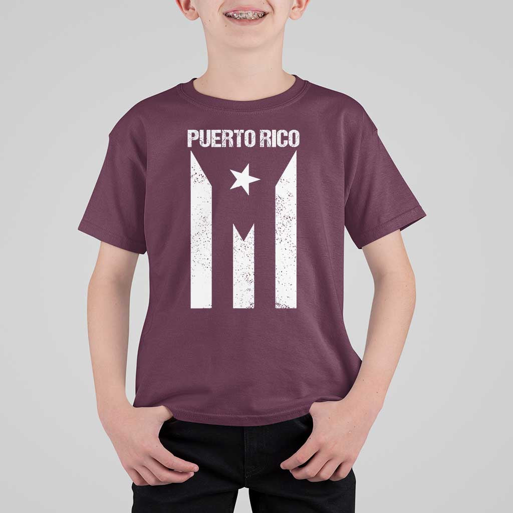 Puerto Rico Boricua Flag Proud Puerto Rican Heritage T Shirt For Kid - Wonder Print Shop