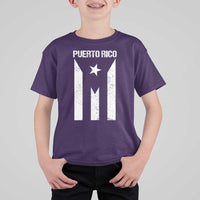 Puerto Rico Boricua Flag Proud Puerto Rican Heritage T Shirt For Kid - Wonder Print Shop