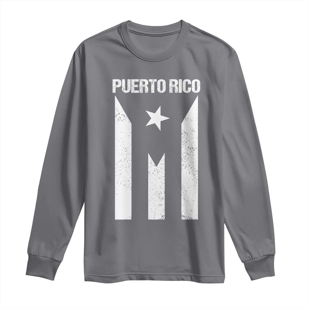 Puerto Rico Boricua Flag Proud Puerto Rican Heritage Long Sleeve Shirt - Wonder Print Shop