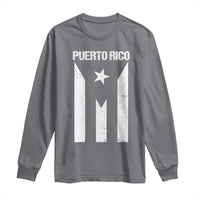 Puerto Rico Boricua Flag Proud Puerto Rican Heritage Long Sleeve Shirt - Wonder Print Shop