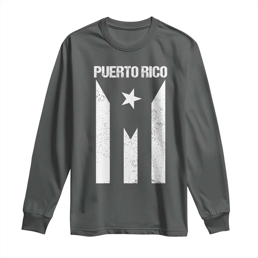 Puerto Rico Boricua Flag Proud Puerto Rican Heritage Long Sleeve Shirt - Wonder Print Shop