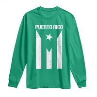 Puerto Rico Boricua Flag Proud Puerto Rican Heritage Long Sleeve Shirt - Wonder Print Shop