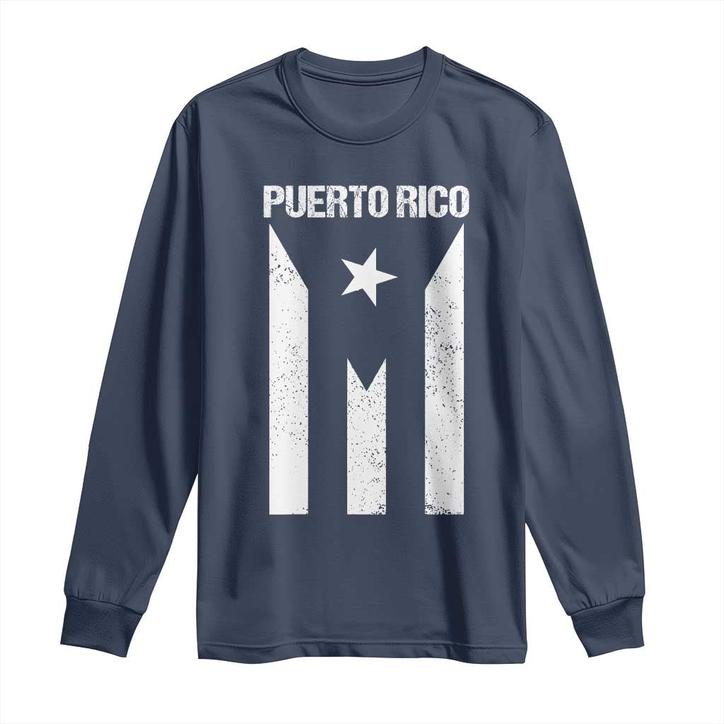 Puerto Rico Boricua Flag Proud Puerto Rican Heritage Long Sleeve Shirt - Wonder Print Shop