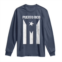 Puerto Rico Boricua Flag Proud Puerto Rican Heritage Long Sleeve Shirt - Wonder Print Shop