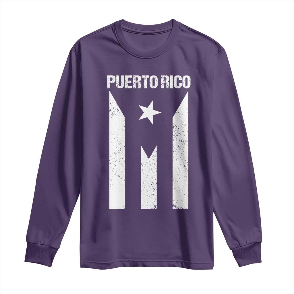 Puerto Rico Boricua Flag Proud Puerto Rican Heritage Long Sleeve Shirt - Wonder Print Shop