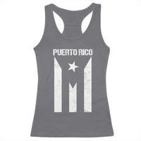 Puerto Rico Boricua Flag Proud Puerto Rican Heritage Racerback Tank Top - Wonder Print Shop