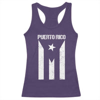 Puerto Rico Boricua Flag Proud Puerto Rican Heritage Racerback Tank Top - Wonder Print Shop