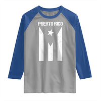 Puerto Rico Boricua Flag Proud Puerto Rican Heritage Raglan Shirt - Wonder Print Shop
