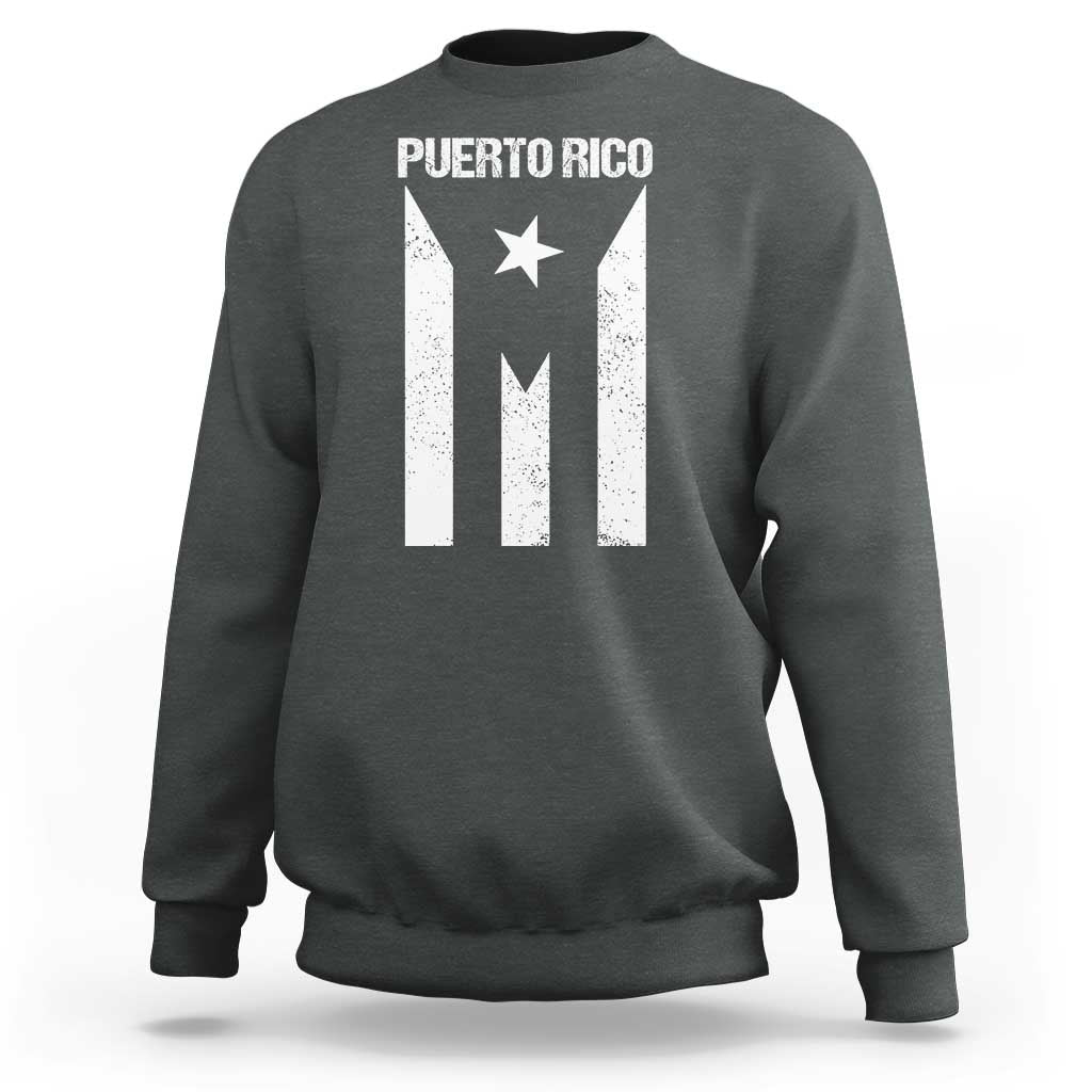 Puerto Rico Boricua Flag Proud Puerto Rican Heritage Sweatshirt - Wonder Print Shop