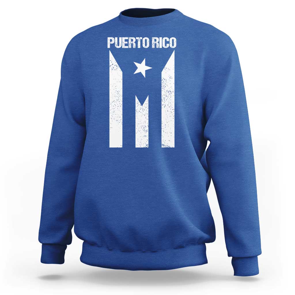Puerto Rico Boricua Flag Proud Puerto Rican Heritage Sweatshirt - Wonder Print Shop