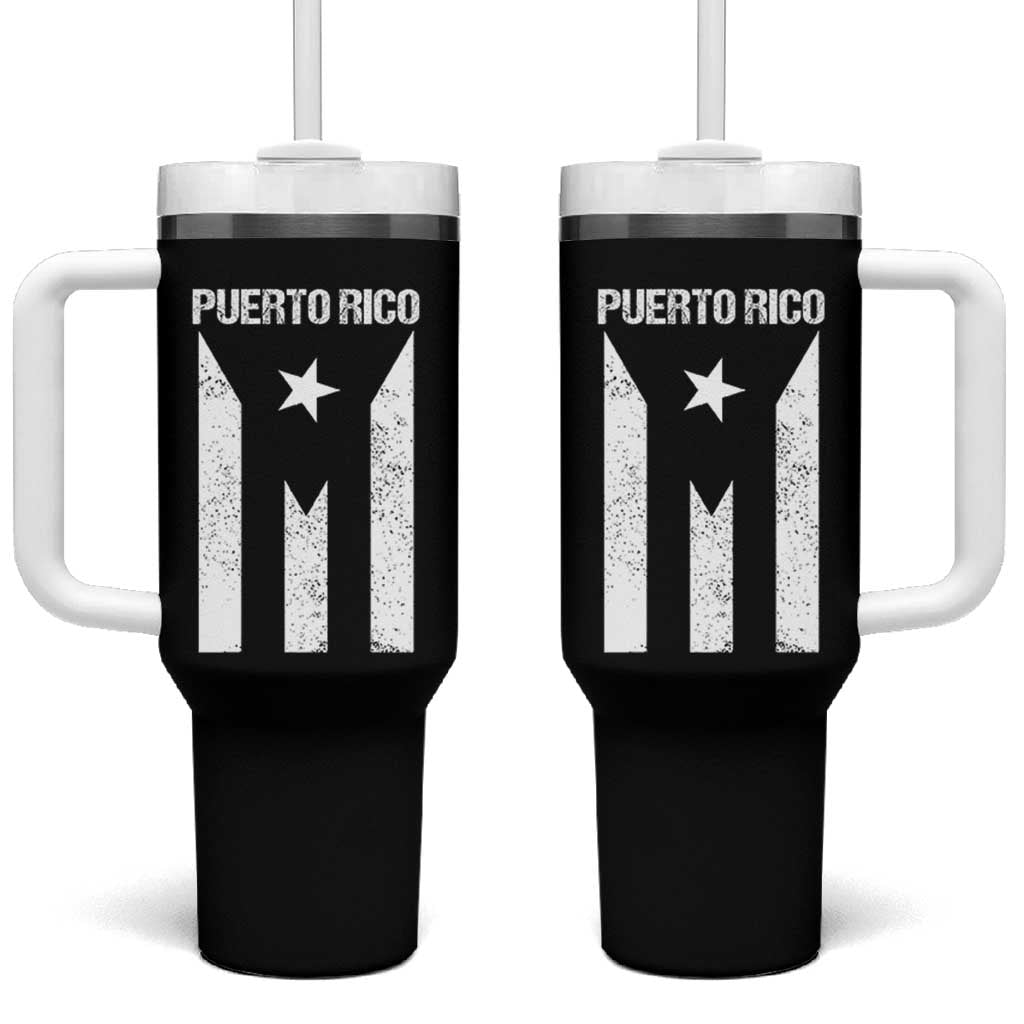 Puerto Rico Boricua Flag Proud Puerto Rican Heritage Tumbler With Handle - Wonder Print Shop