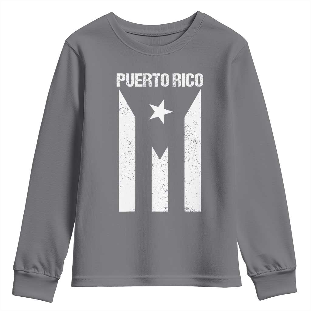 Puerto Rico Boricua Flag Proud Puerto Rican Heritage Youth Sweatshirt - Wonder Print Shop