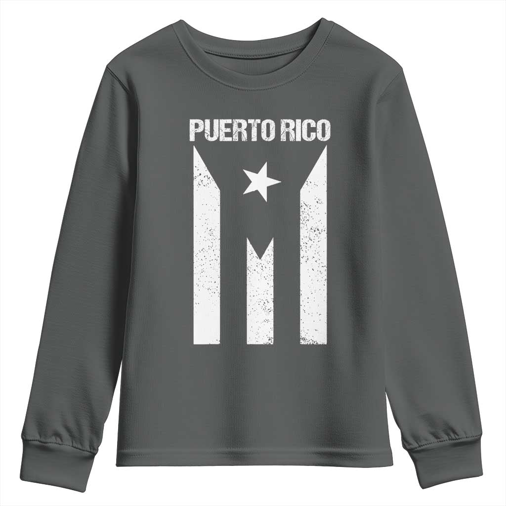 Puerto Rico Boricua Flag Proud Puerto Rican Heritage Youth Sweatshirt - Wonder Print Shop