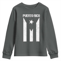 Puerto Rico Boricua Flag Proud Puerto Rican Heritage Youth Sweatshirt - Wonder Print Shop