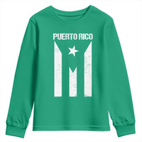 Puerto Rico Boricua Flag Proud Puerto Rican Heritage Youth Sweatshirt - Wonder Print Shop