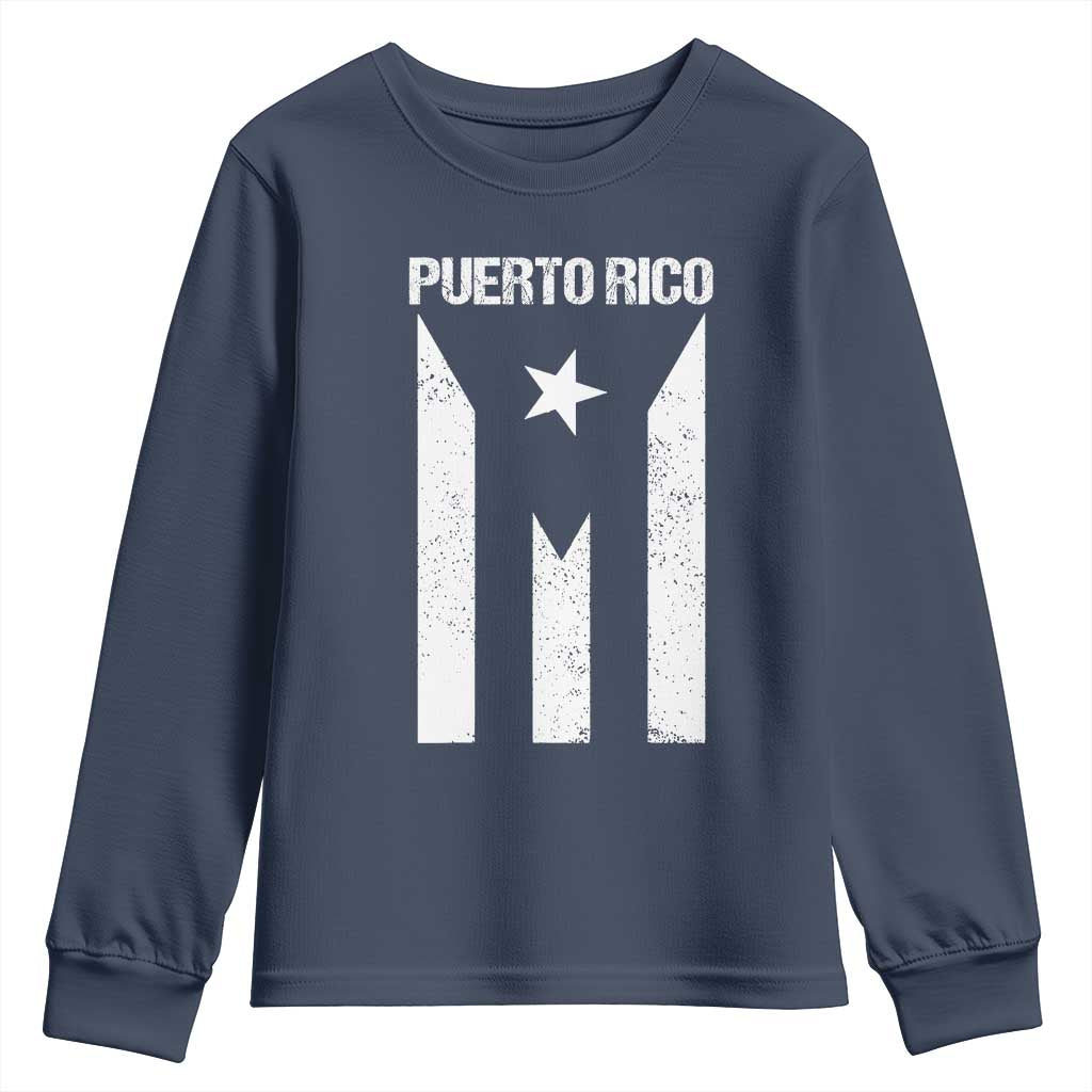 Puerto Rico Boricua Flag Proud Puerto Rican Heritage Youth Sweatshirt - Wonder Print Shop