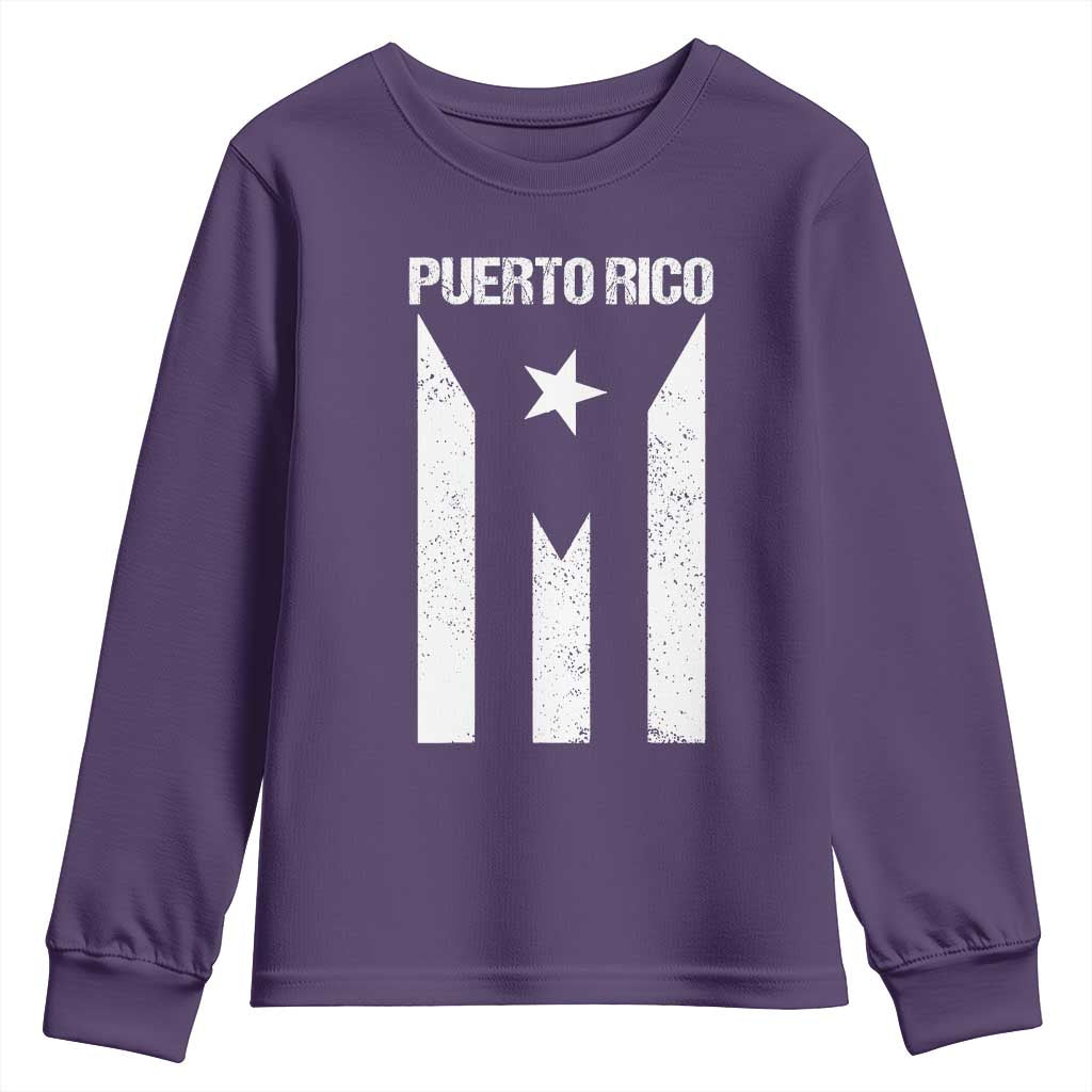 Puerto Rico Boricua Flag Proud Puerto Rican Heritage Youth Sweatshirt - Wonder Print Shop