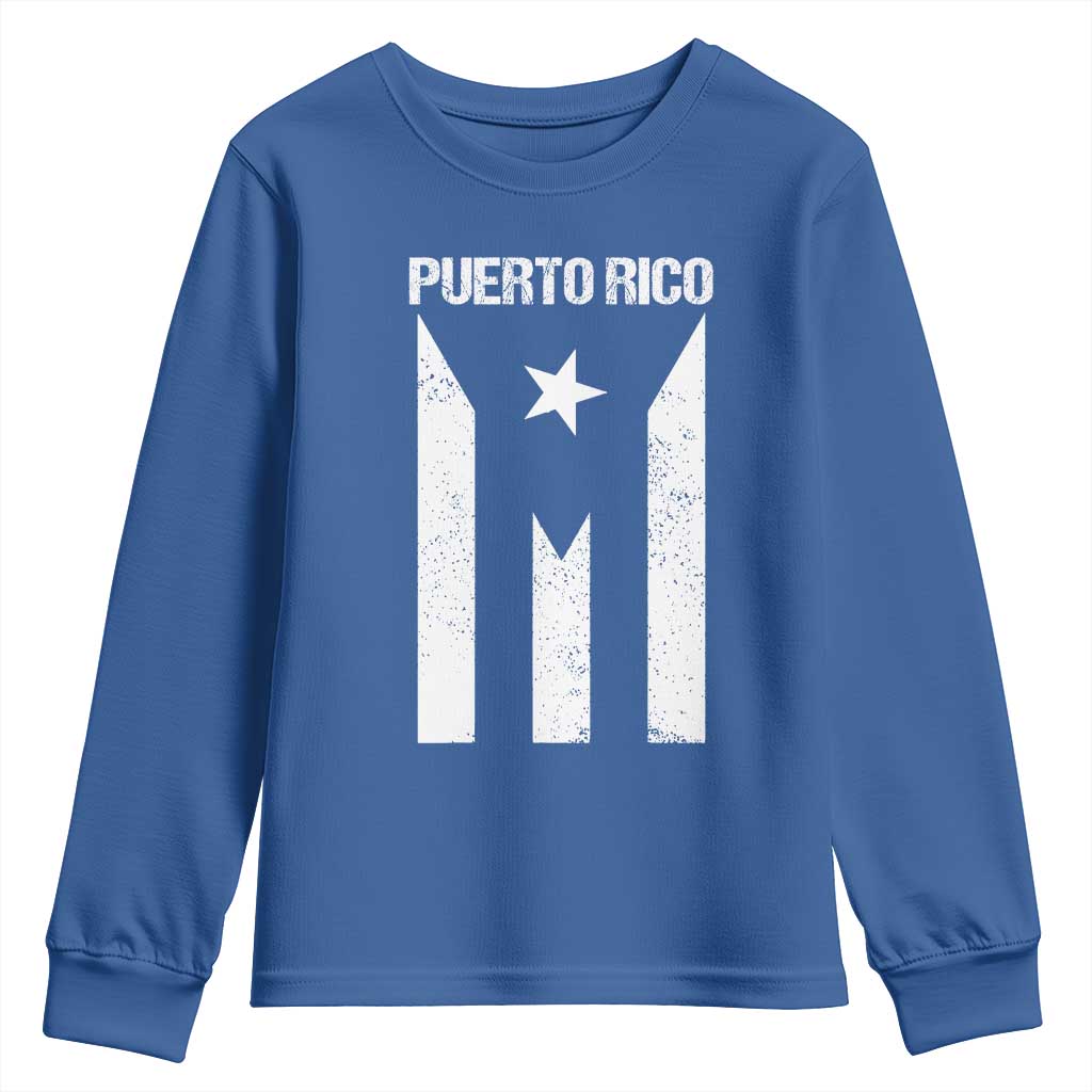 Puerto Rico Boricua Flag Proud Puerto Rican Heritage Youth Sweatshirt - Wonder Print Shop