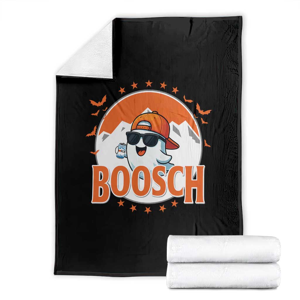 Funny Ghost Boosch Beer Halloween Throw Blanket Mountain Bat - Wonder Print Shop