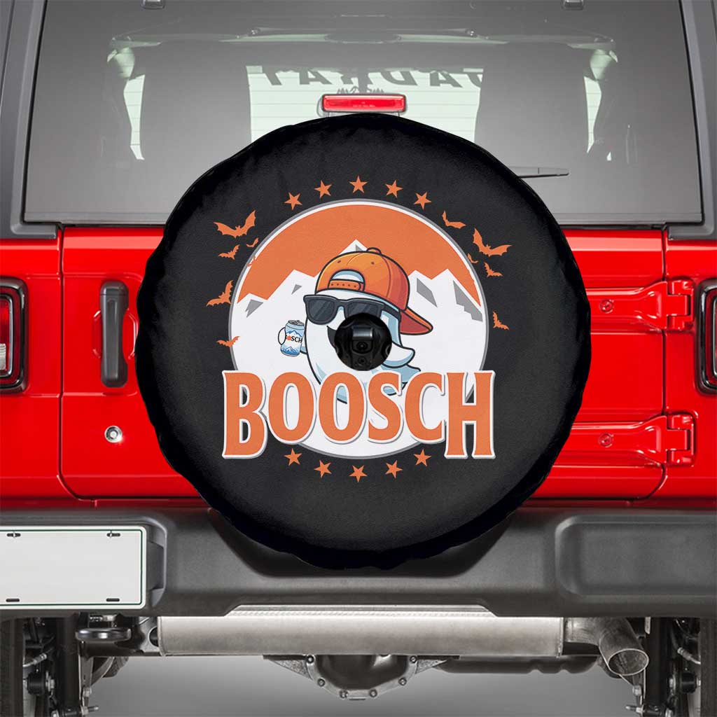 Funny Ghost Boosch Beer Halloween Spare Tire Cover Mountain Bat - Wonder Print Shop
