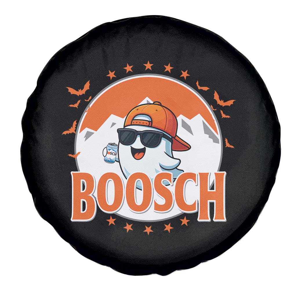 Funny Ghost Boosch Beer Halloween Spare Tire Cover Mountain Bat - Wonder Print Shop