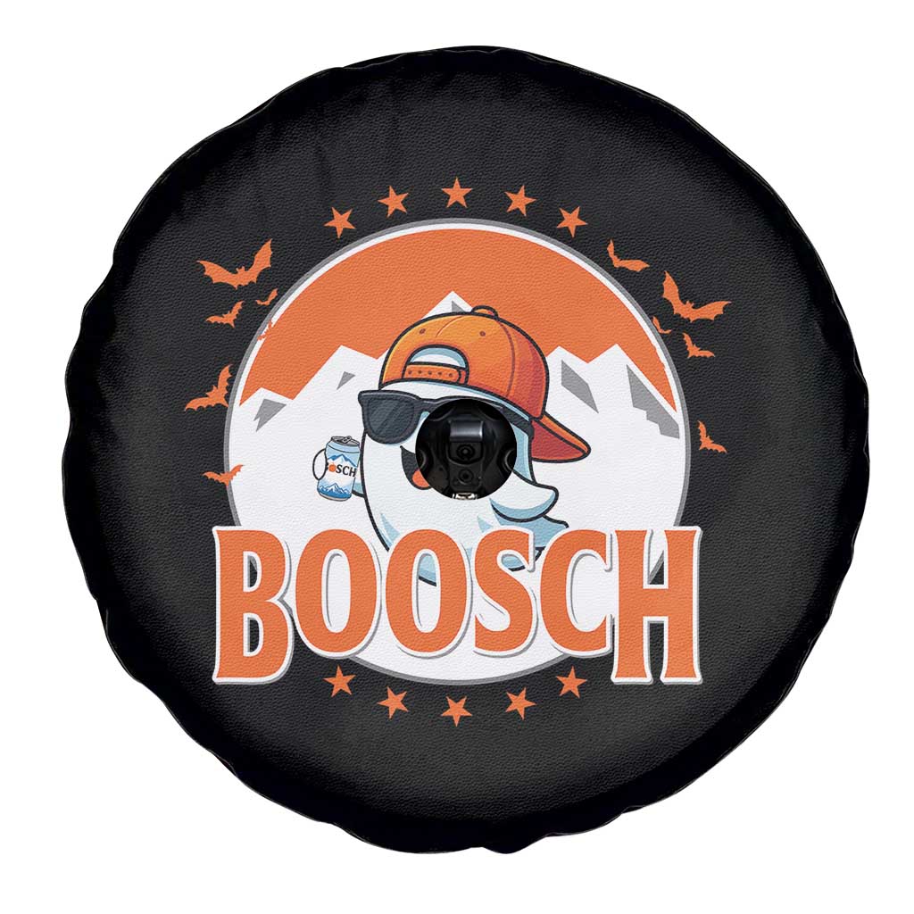Funny Ghost Boosch Beer Halloween Spare Tire Cover Mountain Bat - Wonder Print Shop