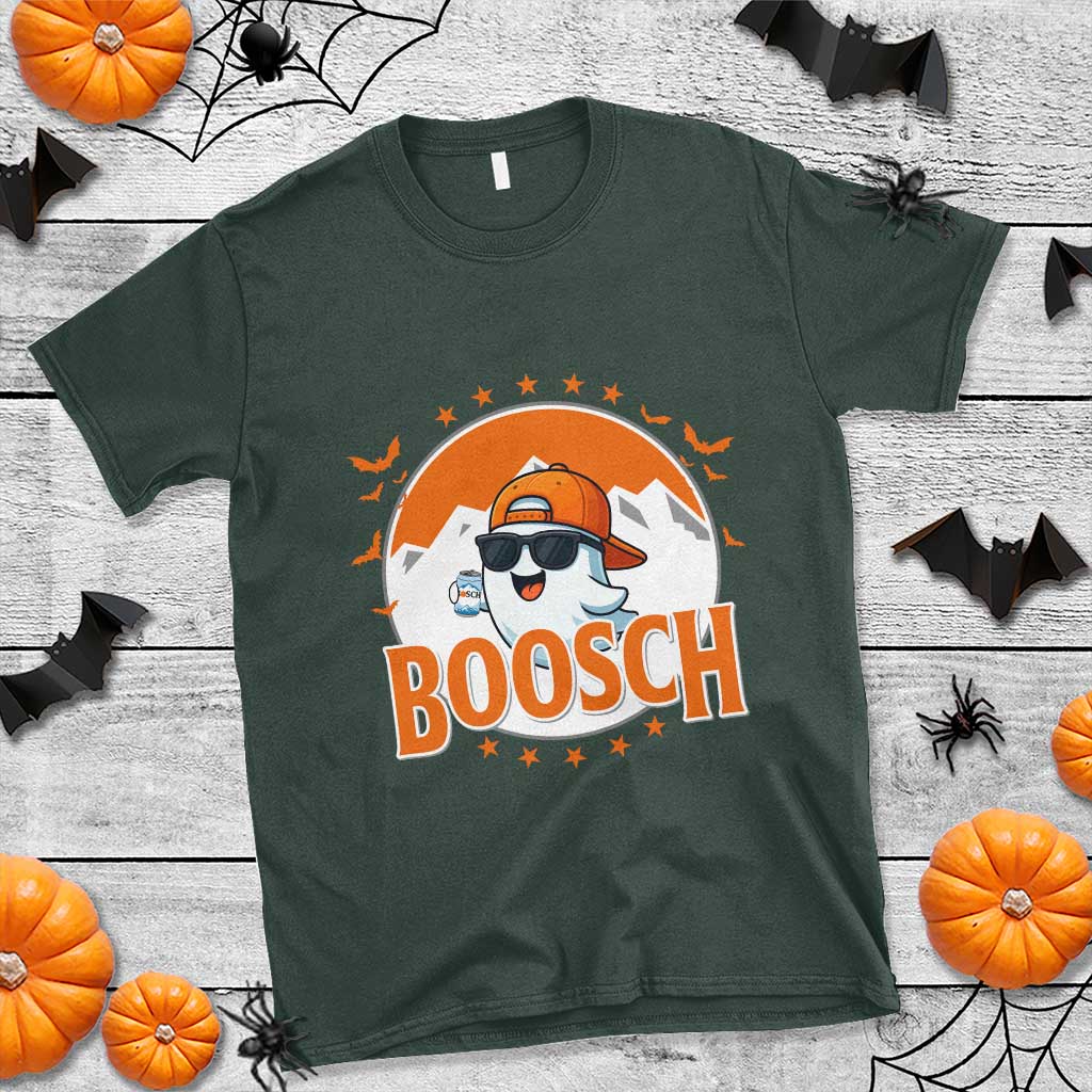 Funny Ghost Boosch Beer Halloween T Shirt Mountain Bat - Wonder Print Shop