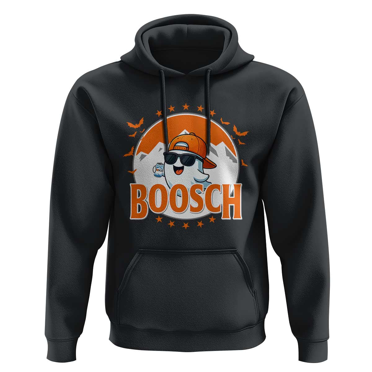 Funny Ghost Boosch Beer Halloween Hoodie Mountain Bat - Wonder Print Shop