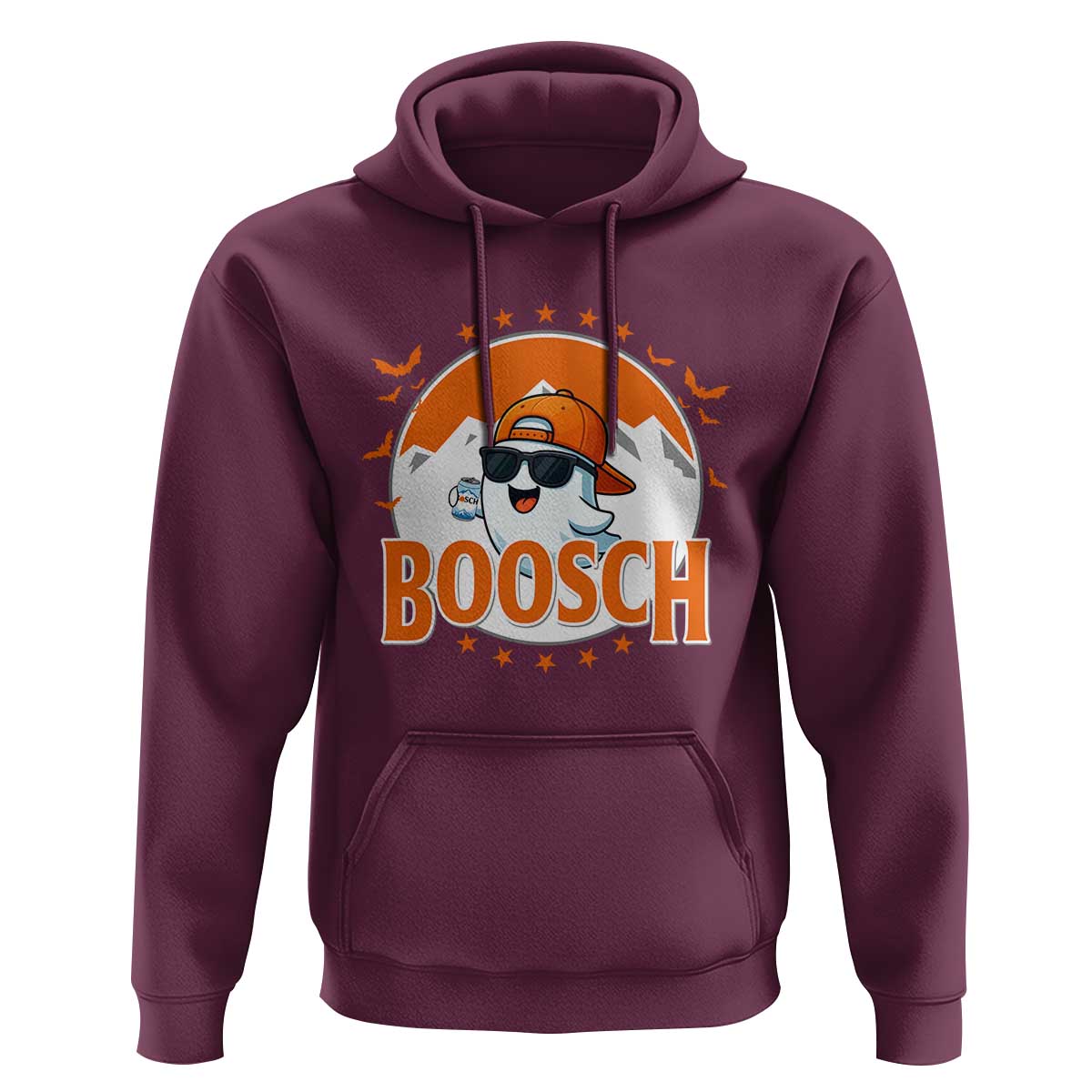 Funny Ghost Boosch Beer Halloween Hoodie Mountain Bat - Wonder Print Shop