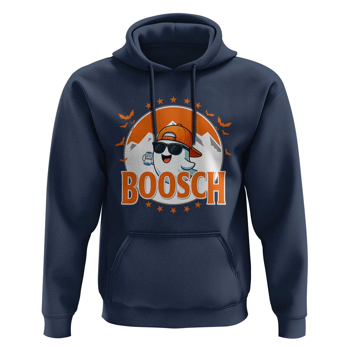 Funny Ghost Boosch Beer Halloween Hoodie Mountain Bat - Wonder Print Shop