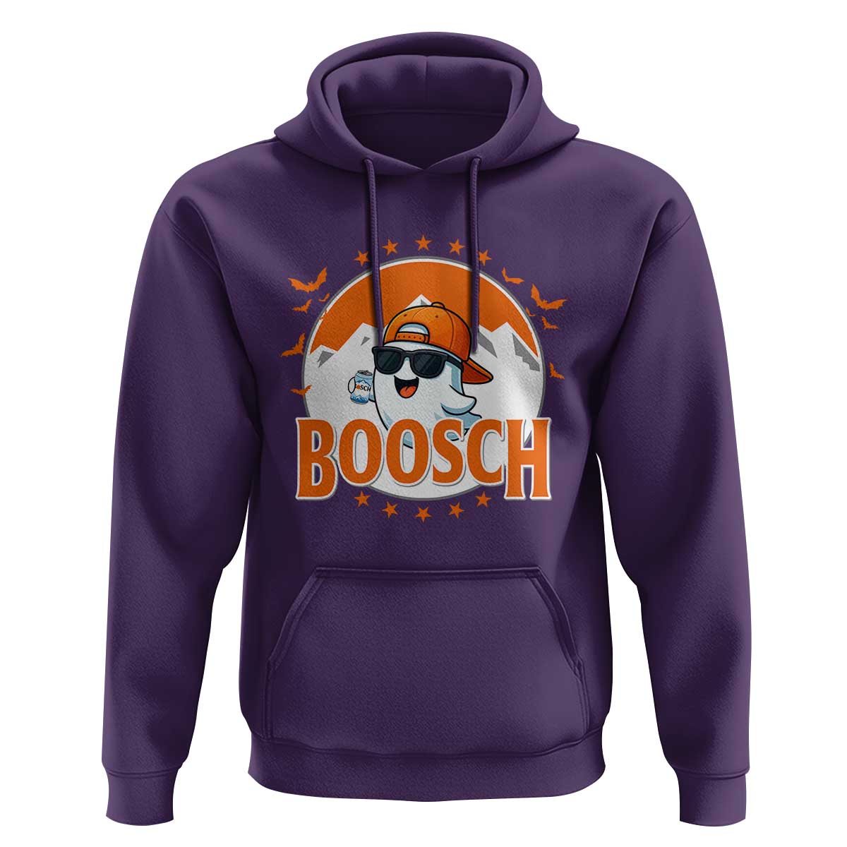 Funny Ghost Boosch Beer Halloween Hoodie Mountain Bat - Wonder Print Shop