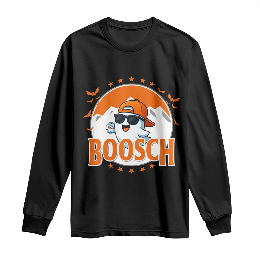 Funny Ghost Boosch Beer Halloween Long Sleeve Shirt Mountain Bat - Wonder Print Shop