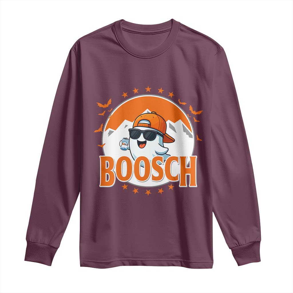 Funny Ghost Boosch Beer Halloween Long Sleeve Shirt Mountain Bat - Wonder Print Shop