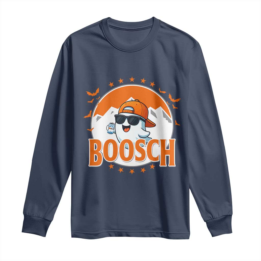 Funny Ghost Boosch Beer Halloween Long Sleeve Shirt Mountain Bat - Wonder Print Shop