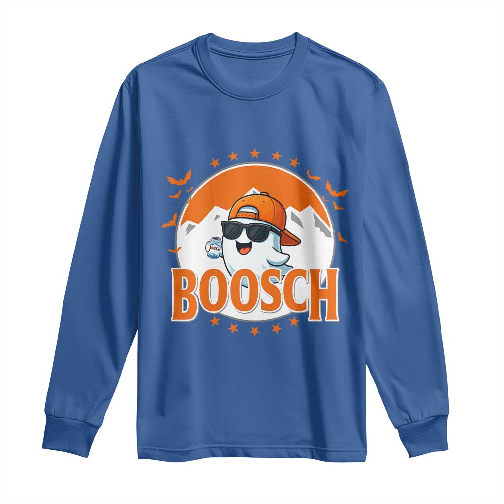 Funny Ghost Boosch Beer Halloween Long Sleeve Shirt Mountain Bat - Wonder Print Shop