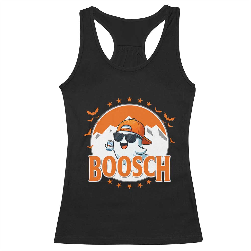 Funny Ghost Boosch Beer Halloween Racerback Tank Top Mountain Bat - Wonder Print Shop
