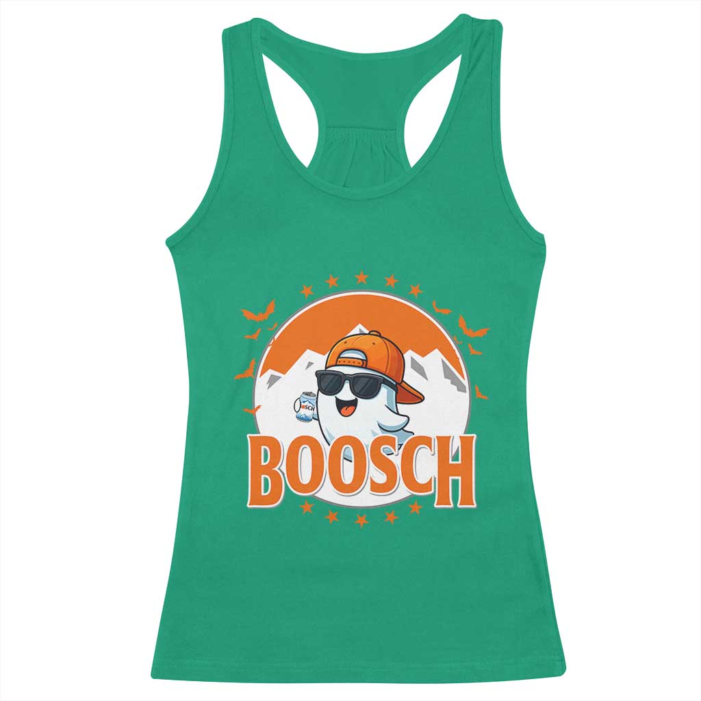 Funny Ghost Boosch Beer Halloween Racerback Tank Top Mountain Bat - Wonder Print Shop