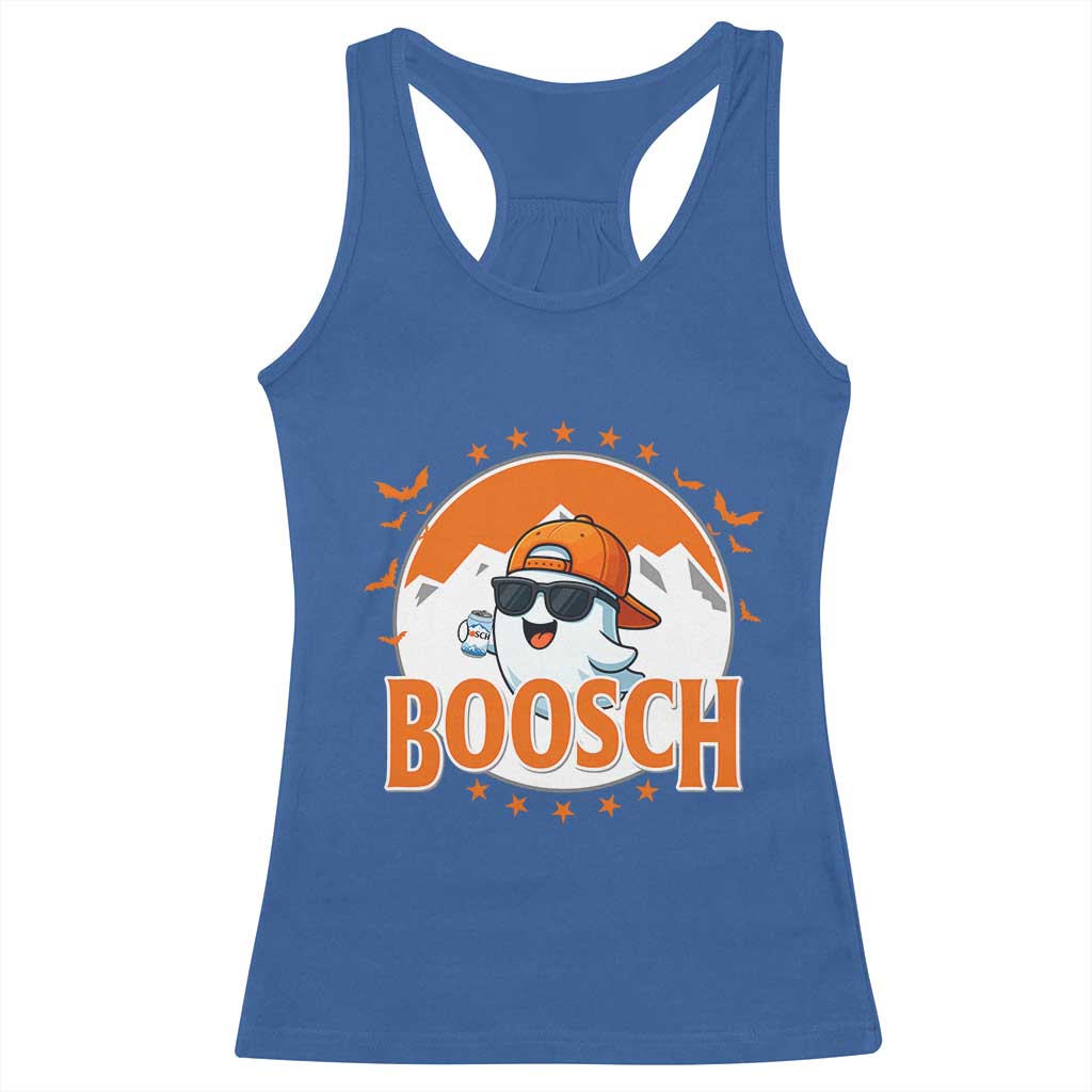 Funny Ghost Boosch Beer Halloween Racerback Tank Top Mountain Bat - Wonder Print Shop