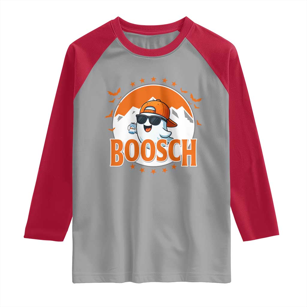 Funny Ghost Boosch Beer Halloween Raglan Shirt Mountain Bat - Wonder Print Shop