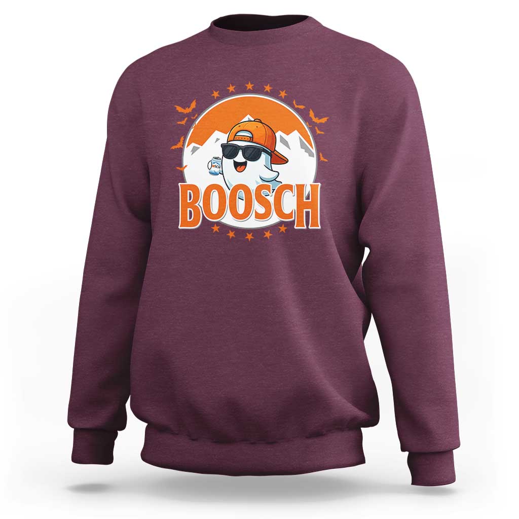 Funny Ghost Boosch Beer Halloween Sweatshirt Mountain Bat - Wonder Print Shop