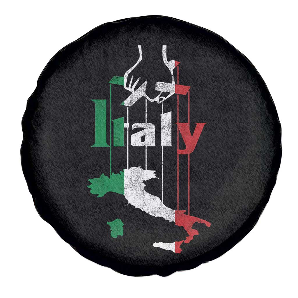 Funny Italia Heritage Pride Spare Tire Cover Vintage Italian Map Mafia Gangster - Wonder Print Shop