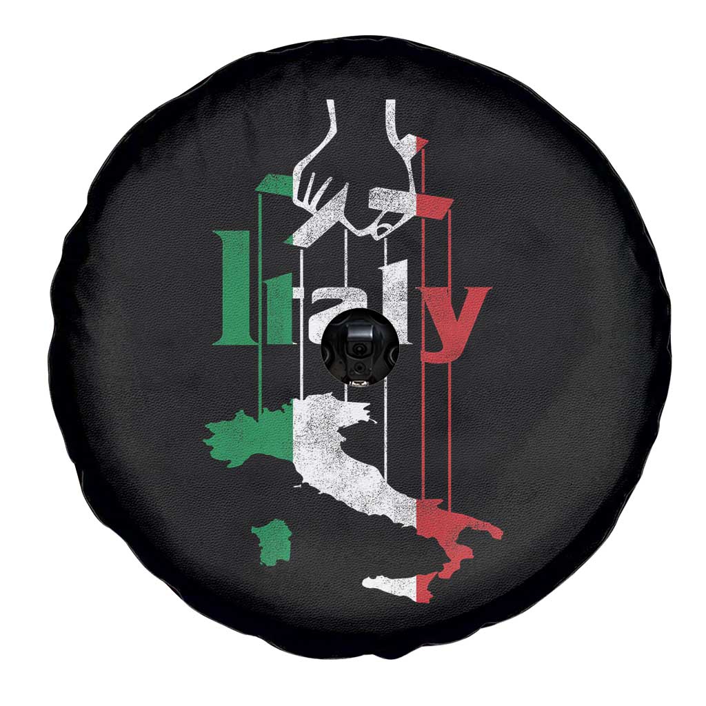 Funny Italia Heritage Pride Spare Tire Cover Vintage Italian Map Mafia Gangster - Wonder Print Shop