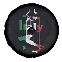 Funny Italia Heritage Pride Spare Tire Cover Vintage Italian Map Mafia Gangster - Wonder Print Shop
