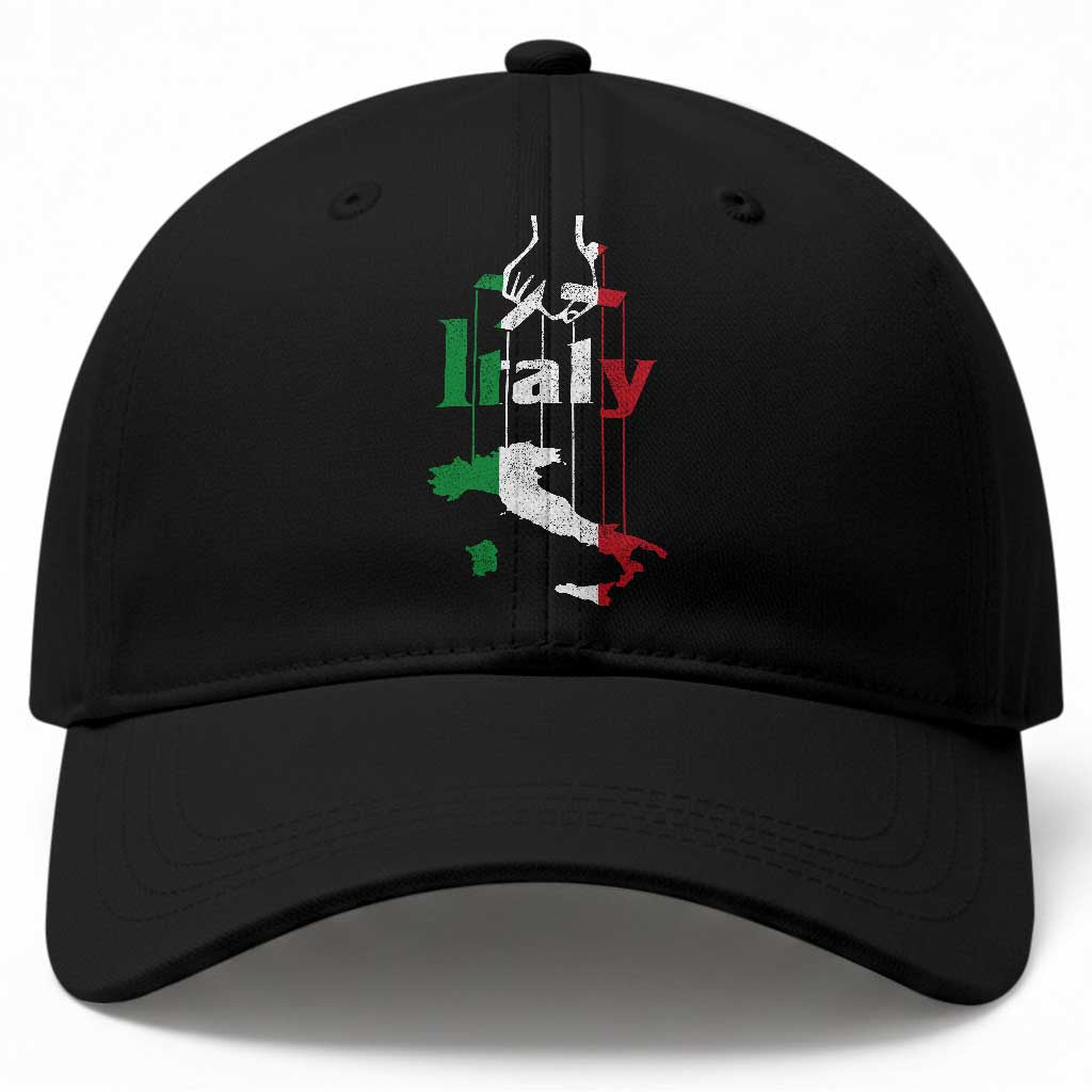 Funny Italia Heritage Pride Baseball Cap Vintage Italian Map Mafia Gangster