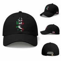 Funny Italia Heritage Pride Baseball Cap Vintage Italian Map Mafia Gangster